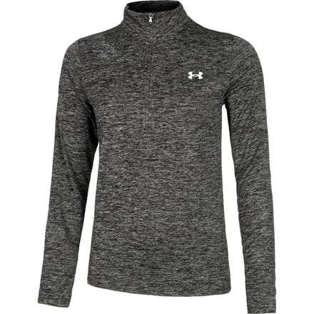 Under Armour Tech Half-Zip Twist Longsleeve Dames-Zwart
