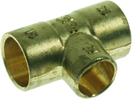 VSH soldeer messing - T-stuk - 15 x 12 x 15 mm