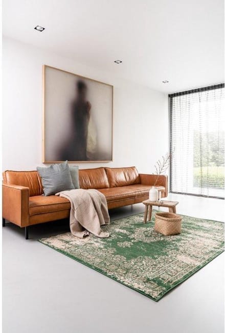 Vintage Vloerkleed Bloom - Groen - EVA Interior