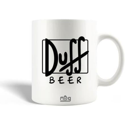 Mug en Céramique Simpsons Duff Beer Logo Noir