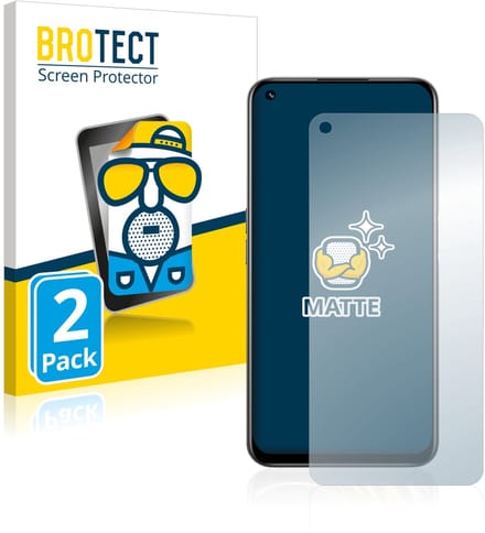 BROTECT - Screenprotector voor realme 8i - Folie Beschermfolie matte 2 Stuks