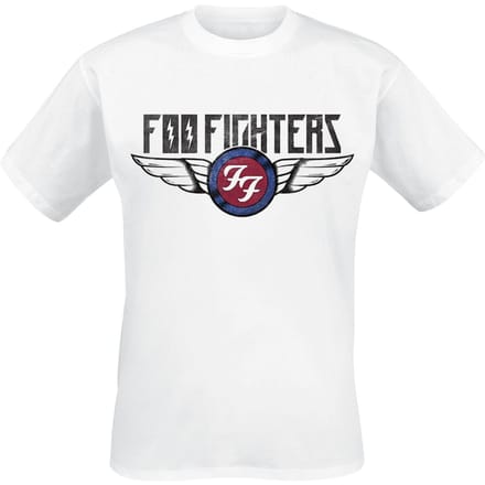 Foo Fighters T-shirt - Flash Wings - S tot XXL - voor Mannen - wit