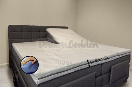 Splittopper 180x200 Koudschuim  6cm Dik Cool & Fresh Hoes