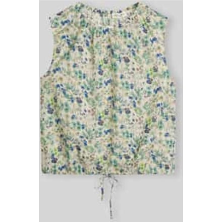regular fit blousetop van puur katoen