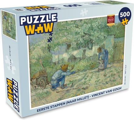 Puzzel Eerste stappen (naar Millet) - Vincent van Gogh - Legpuzzel - Puzzel 500 stukjes