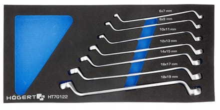 Hoegert Technik Ringsleutel Set 7 Delig 6-19mm CrV Staal