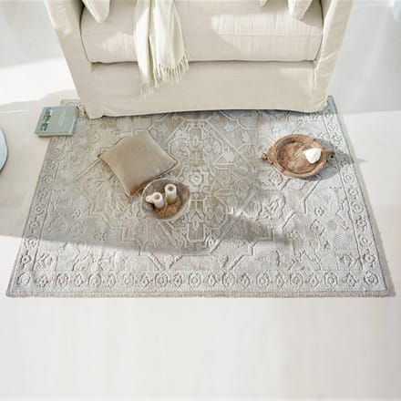 LOBERON Vloerkleed Armidale crème/grijs