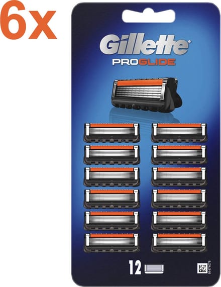 Gillette Fusion - ProGlide - Scheermesjes/Navulmesjes - 72 Stuks - Voordeelverpakking