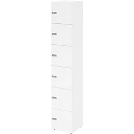 Kast 6OH wit,6xZS