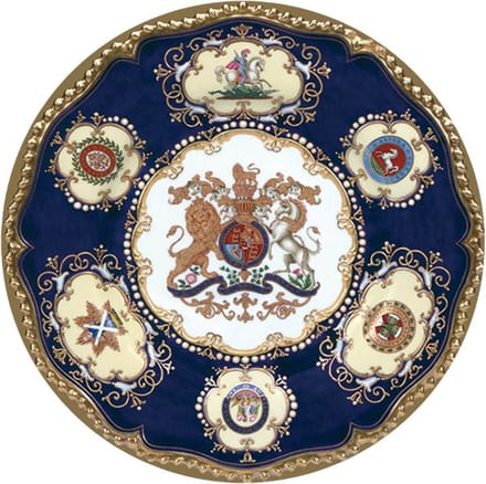 Bord metaal William IV Ø26cm