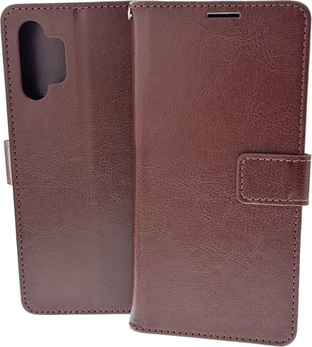Portemonnee Book Case Hoesje Geschikt voor: Samsung Galaxy A32 4G bruin