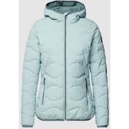Gewatteerd jack met labeldetails