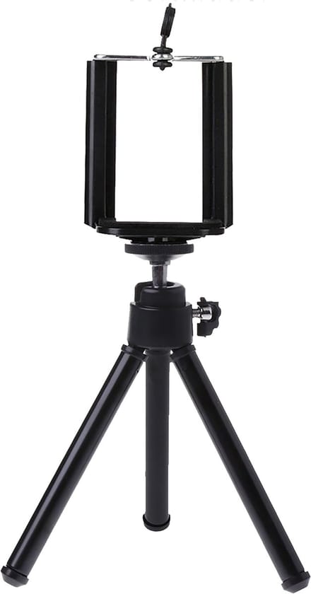 Tripod Smartphone Mini Camera Statief Aluminium Universeel - Zwart