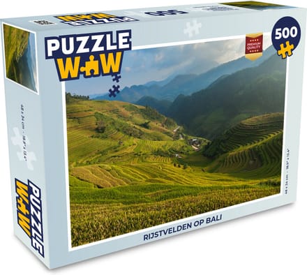 Puzzel Rijstvelden op Bali - Legpuzzel - Puzzel 500 stukjes