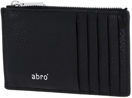 abro kaarthouder Leather Dalia Wallet Black / Nickel zwart