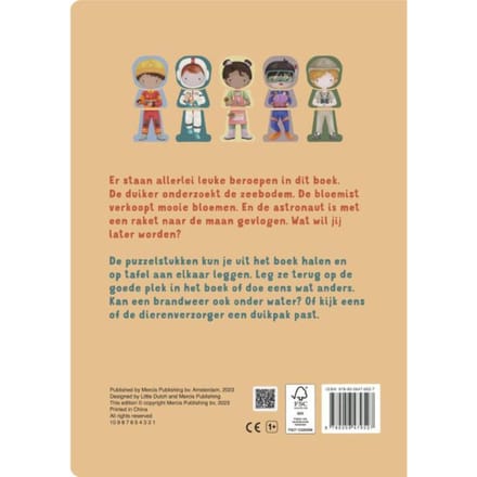 Little Dutch Mijn puzzelboek beroepen Kartonboekjes