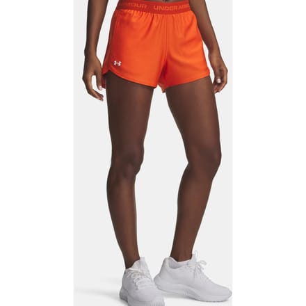 Under Armour Tech Play Up Short voor tennisballen Dames-oranje