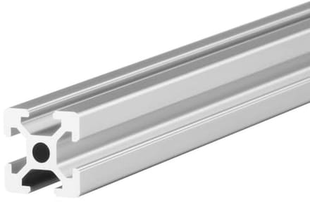 Aluminium constructieprofiel 20x20mm met groef 6, op maat gesneden, 1-2 meter