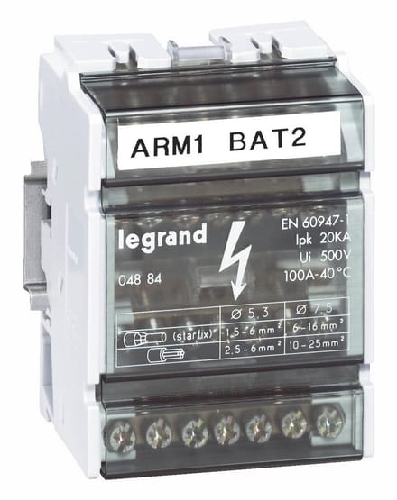 Klemblok 4P/100A Elektrische Installatie