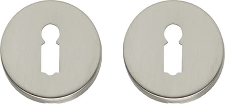 Intersteel Rozet met sleutelgat rond verdekt nikkel mat