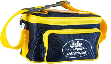 JDC Petanque Reporter boules tas Marineblauw-Geel