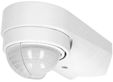 Bewegingsmelder Buiten IP65 12m 240° 1200W met Schemersensor en Montage opties