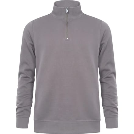 Unisex Troyer Trui met driekwartsrits Black - L