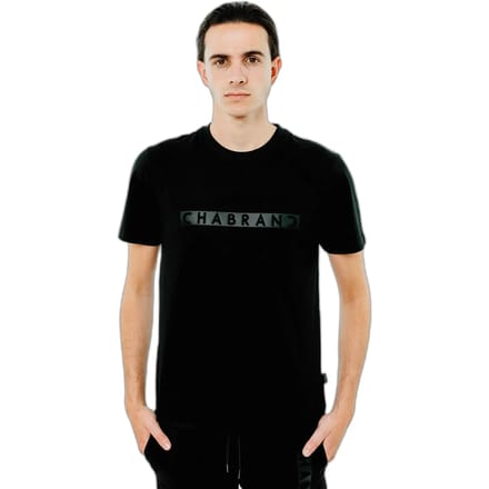 T-shirt met ingelijst logo Chabrand