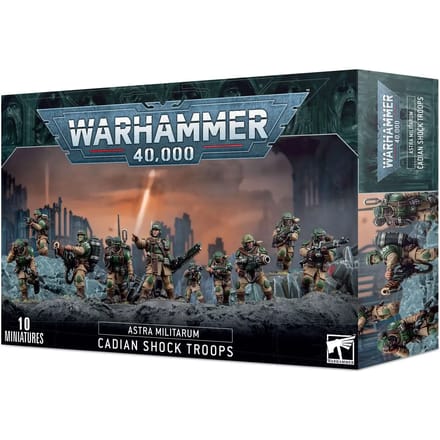 Figurine Games Workshop Warhammer 40k - Astra Militarum Troupe de Chocs Cadienne (2023)