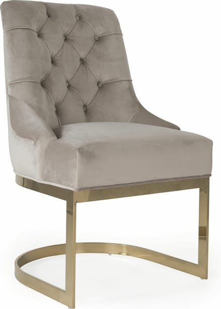 DiamantMeubelen Eetkamerstoel Tanger - Beige - Met gouden poten