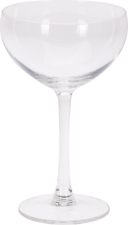 12x Champagneglazen/cocktailglazen transparant 200 ml - Cocktail glazen - Champagne glazen