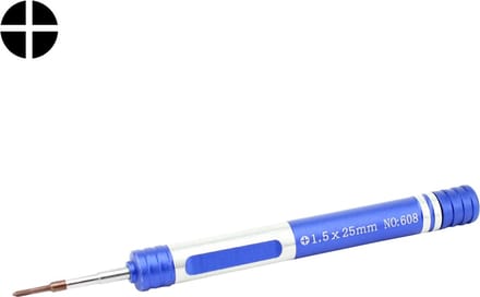 Let op type!! JIAFA 608-1.5 Cross 1.5 Mobile Phone Repair Screwdriver (Blue)