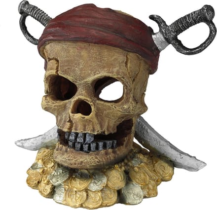 Decoratief object piratenschedel met zwaarden Aqua Della