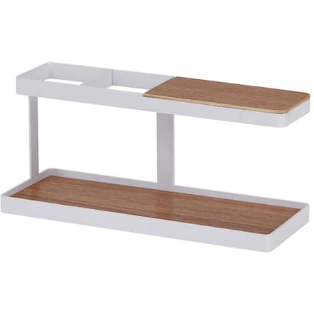 Support Télécommande Style Élégant Simple Art Fer Léger Organisateur de Bureau pour Télécommande TV pour Bureau white