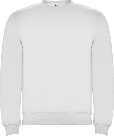 Witte unisex OEKO TEX sweater Classica merk Roly maat M
