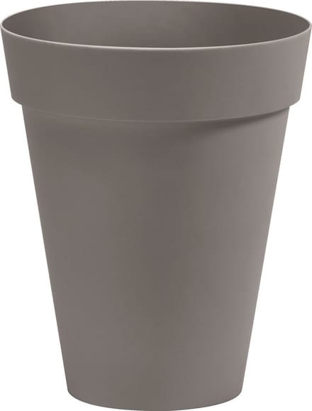 Bloempot Buiten Hoog Rond Arke Slim 33cm TAUPE Nicoli