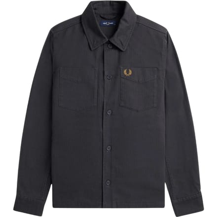Fred Perry Herringbone Anchor Grey Over Shirtjack