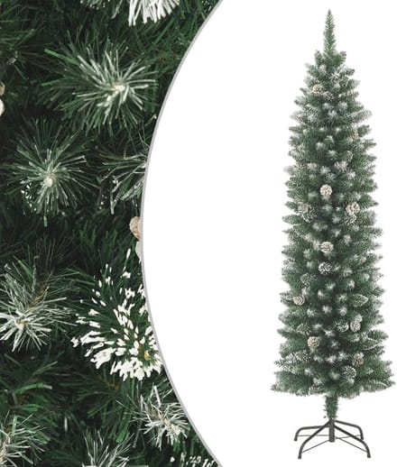 Kunstkerstboom | Kerstboom | Kerstversiering smal met standaard 180 cm PVC