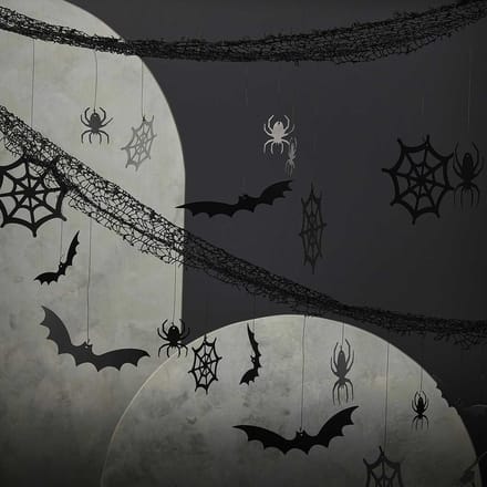 Vleermuizen & Spinnenwebben - Halloween-decoratie-halloween