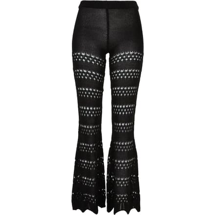 Urban Classics - Flared Crochet Knit Legging - 3XL - Zwart