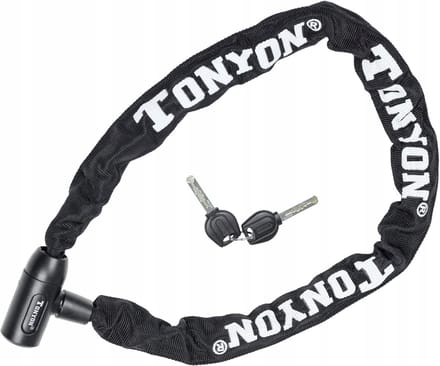 Tonyon TY759 Fietsketting 1200mm Zwart - Robuuste Fietsbeveiliging