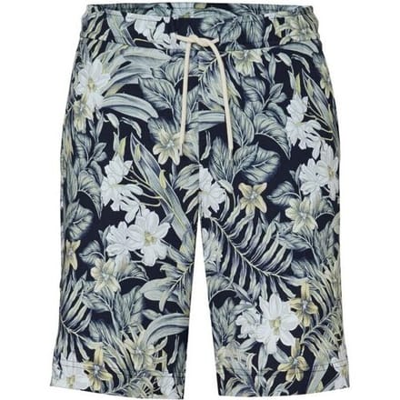 Desoto Bermuda Casual Drawstring Short Floral Pattern Pastel Groen-Multi / male