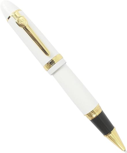 Zware grote rollerbalpen met gouden rand, zwarte inkt (0.7mm) voor professioneel gebruik