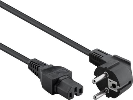 Schuko naar C15 apparaatsnoer - 3 meter - Zwart - Allteq