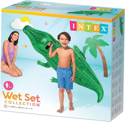 Intex opblaas krokodil