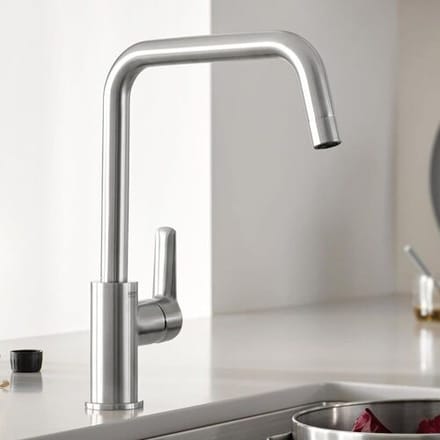 GROHE Start Keukenmengkraan - Hoge uitloop - 150° draaibereik - SuperSteel (RVS look)