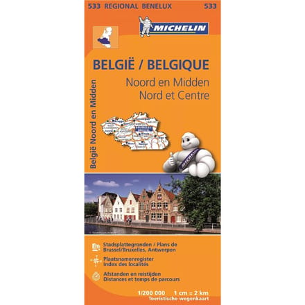 Michelin wegenkaart Regional 533 België noord & midden
