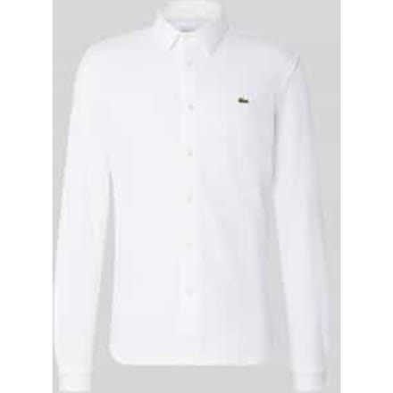 slim fit vrijetijdsoverhemd van puur katoen