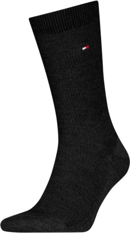 Tommy Hilfiger Herensokken Premium Basket Wool Dark Grey Melange