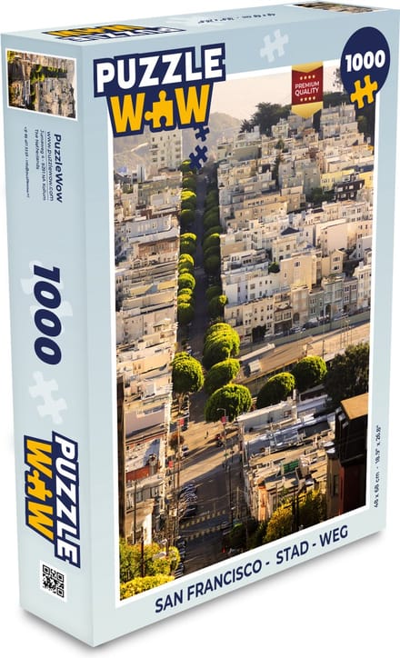 Puzzel San Francisco - Stad - Weg - Legpuzzel - Puzzel 1000 stukjes volwassenen